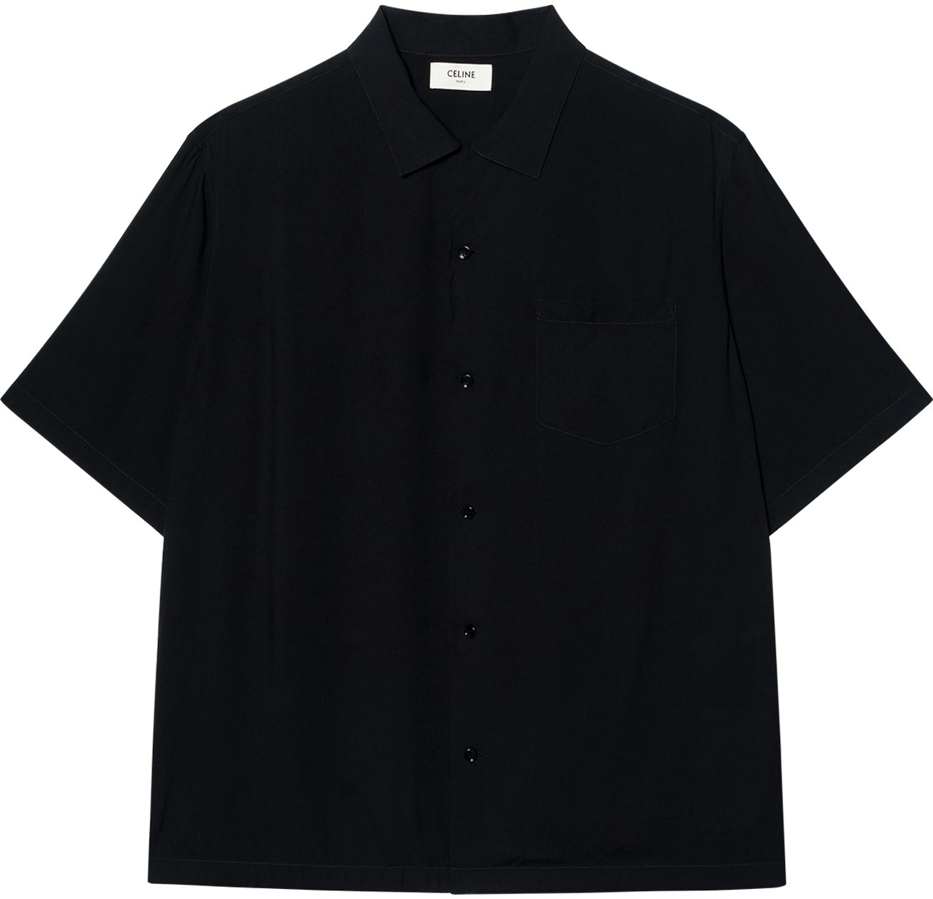 celine-fw-23-black-letter-print-casual-short-sleeve-shirt-2-c84-a852-c-38-no