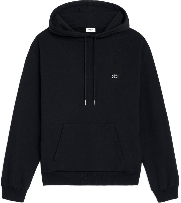 celine-fw-23-black-solid-color-hoodie-long-sleeve-casual-sweatshirt-2-y35-d450-i-38-aw