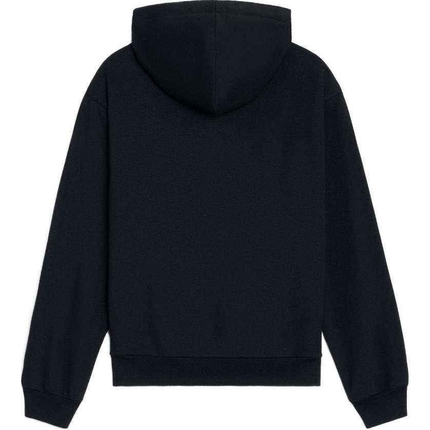 Lookbook 赛琳 CELINE 2023秋冬黑色纯色连帽长袖休闲卫衣 2Y35D450I-38AW