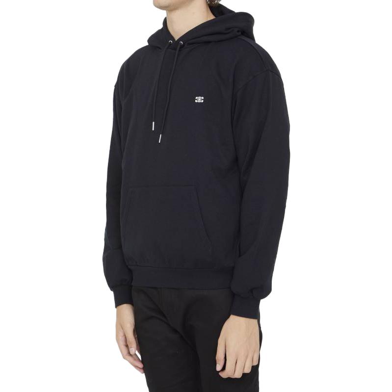 Details for 赛琳 CELINE 2023秋冬黑色纯色连帽长袖休闲卫衣 2Y35D450I-38AW