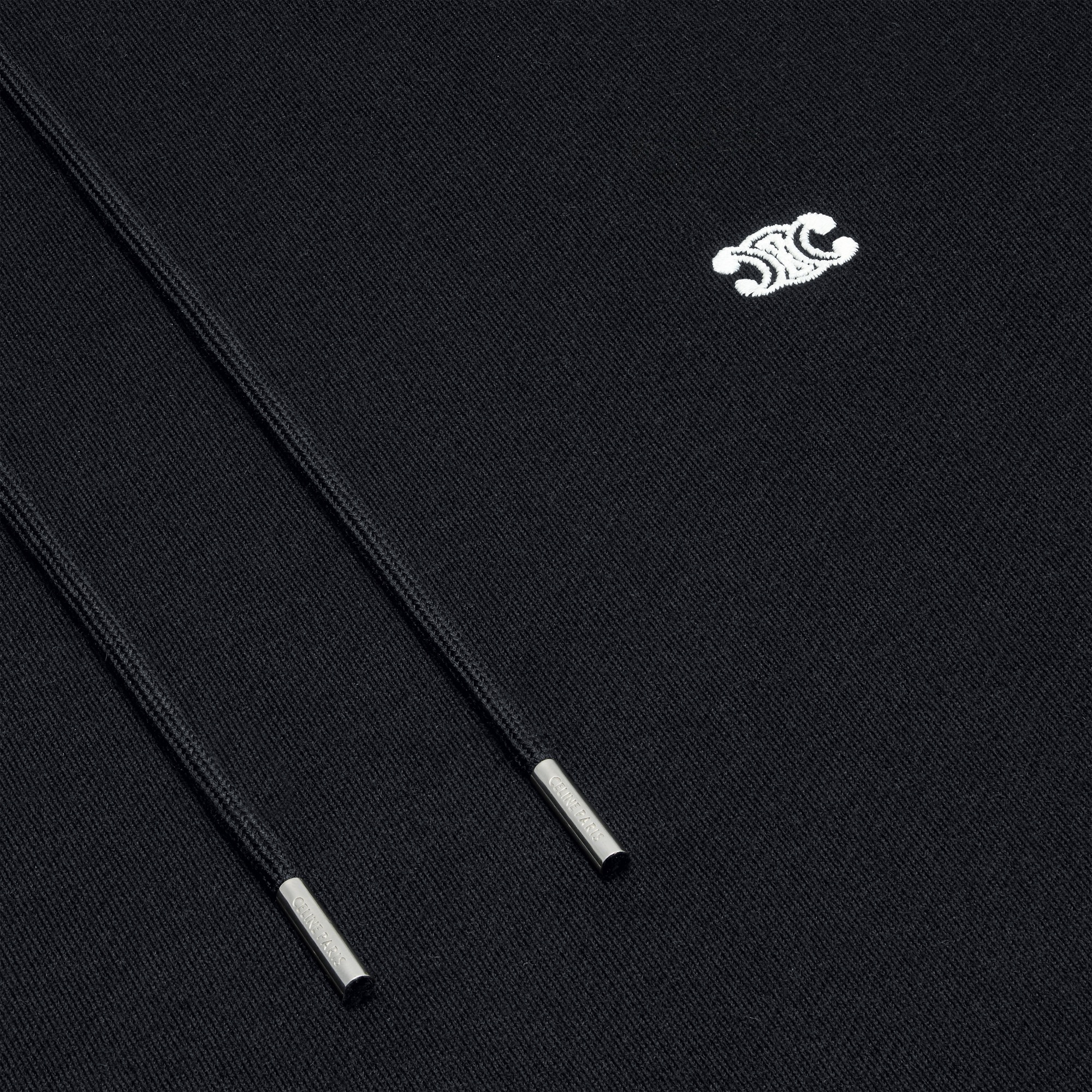 Cheap 赛琳 CELINE 2023秋冬黑色纯色连帽长袖休闲卫衣 2Y35D450I-38AW