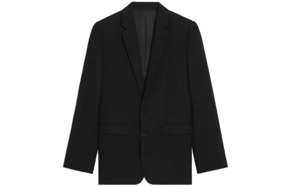 CELINE FW23  Black Solid Single-Breasted Casual Blazer Jacket. 2V61P650D-38NO 圖 2
