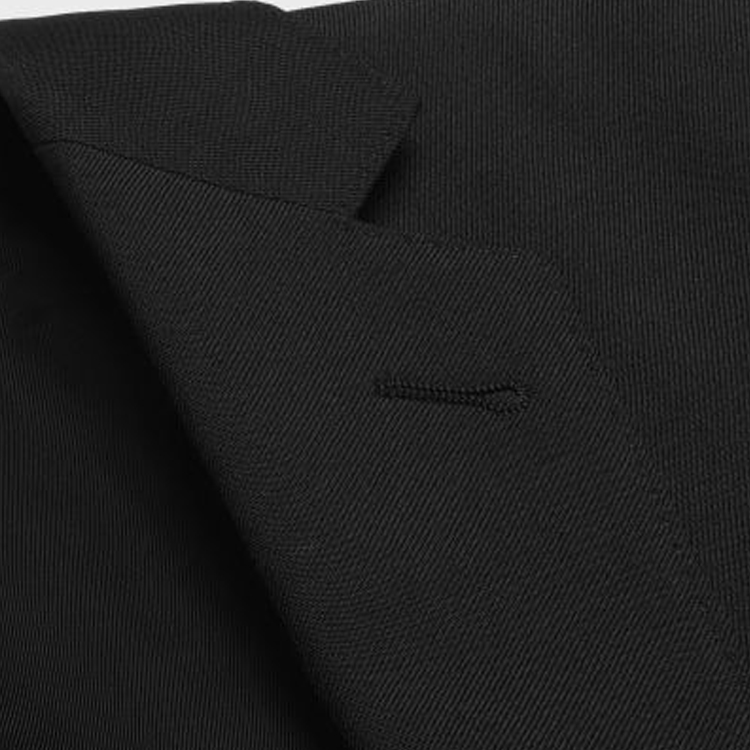 CELINE FW23  Black Solid Single-Breasted Casual Blazer Jacket. 2V61P650D-38NO 圖 4