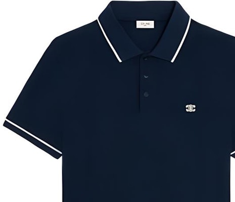 CELINE FW23 藍色刺繡標誌直筒短袖POLO衫. 2X75H626U-07OW Purchase CELINE FW23 藍色刺繡標誌直筒短袖POLO衫. 2X75H626U-07OW