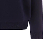 Sizing CELINE FW23 深藍V領針織開衫毛衣附字母貼花款式 2AD9O8301-07MR