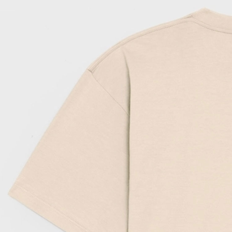 Details for Camiseta Beige CELINE FW23 Logo Letra Estampado, Manga Corta y Cuello Redondo. 2X681671Q-02SX
