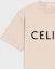 Cheap Camiseta Beige CELINE FW23 Logo Letra Estampado, Manga Corta y Cuello Redondo. 2X681671Q-02SX