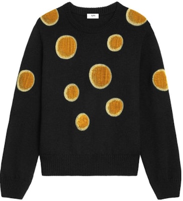 CELINE FW23 水玉プリント ラウンドネックセーター ブラック 2AD3T270W-38NO Buy CELINE FW23 水玉プリント ラウンドネックセーター ブラック 2AD3T270W-38NO