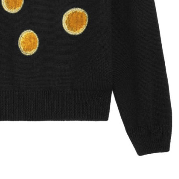 Details for CELINE FW23 水玉プリント ラウンドネックセーター ブラック 2AD3T270W-38NO