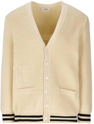 セリーヌ FW23 スリムフィット 長袖 カーディガン セーター オフホワイト. 2AD7O192W60EB Order セリーヌ FW23 スリムフィット 長袖 カーディガン セーター オフホワイト. 2AD7O192W60EB