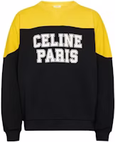 Celine FW23 Black Long Sleeve Sweatshirt with Logo Print CEL8W74Y-BCK Celine FW23 Black Long Sleeve Sweatshirt with Logo Print CEL8W74Y-BCK