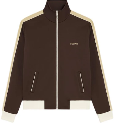 Celine FW23 男款棕色字母印花拉鍊外套 2Y77D121O-19XA Buy Celine FW23 男款棕色字母印花拉鍊外套 2Y77D121O-19XA
