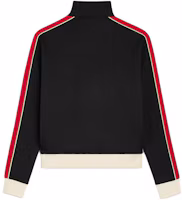 Lookbook CELINE FW23 拼接配色刺繡Logo拉鍊外套 黑色 2Y14E121O-38FF