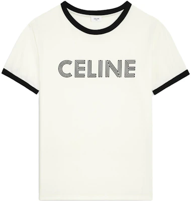 CELINE FW23對比滾邊標誌印花短袖T恤 灰白色 男款。 2X49I671Q-01QF Order CELINE FW23對比滾邊標誌印花短袖T恤 灰白色 男款。 2X49I671Q-01QF