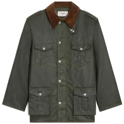 赛琳 FW23 男士深卡其色翻盖口袋肩带夹克 2W993129P-02ZK Buy 赛琳 FW23 男士深卡其色翻盖口袋肩带夹克 2W993129P-02ZK