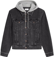 CELINE FW23 Washed Grey Denim Jacket Casual Single-Breasted. 2Q472947F-38CH CELINE FW23 Washed Grey Denim Jacket Casual Single-Breasted. 2Q472947F-38CH