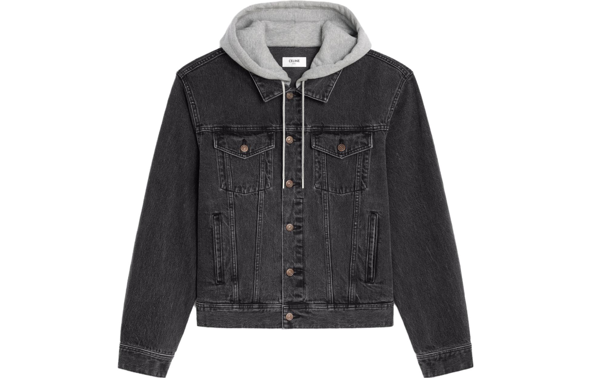 Order CELINE FW23 Washed Grey Denim Jacket  Casual Single-Breasted. 2Q472947F-38CH