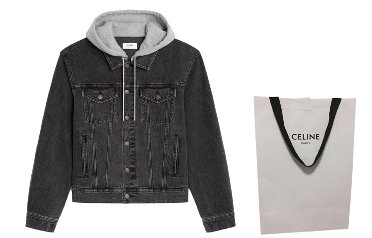 Shop CELINE FW23 Washed Grey Denim Jacket  Casual Single-Breasted. 2Q472947F-38CH