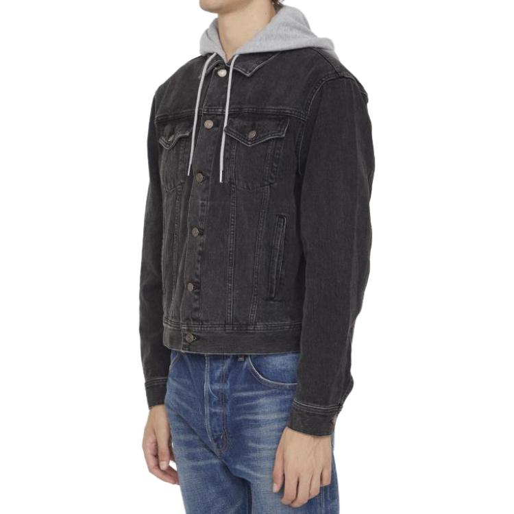 Details for CELINE FW23 Washed Grey Denim Jacket  Casual Single-Breasted. 2Q472947F-38CH