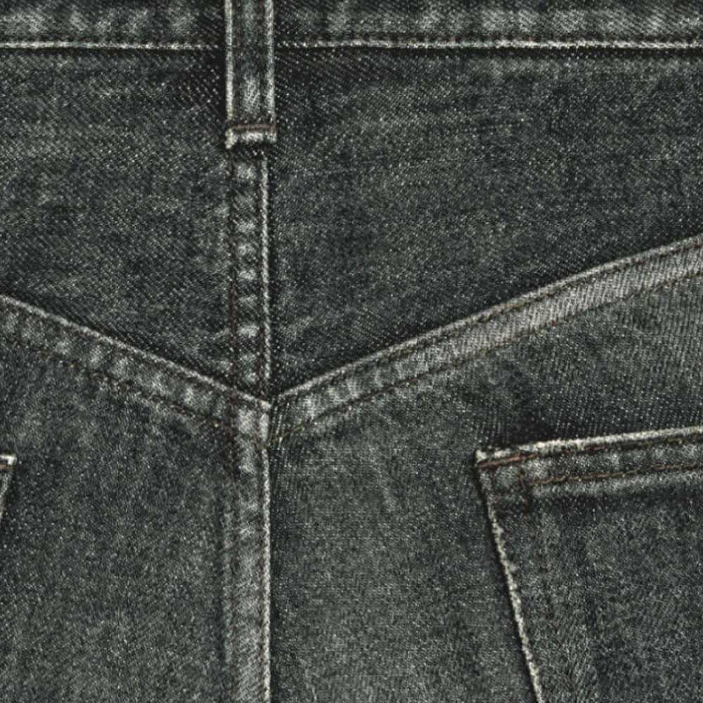 Sizing CELINE FW23 Washed Low Waist Studded Button Jeans Black 2N807444W-08DK