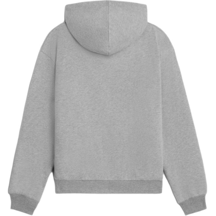 Lookbook CELINE FW24 Hoodie Kelabu Logo Cetakan Lengan Panjang. 2Y88G670Q-09MB