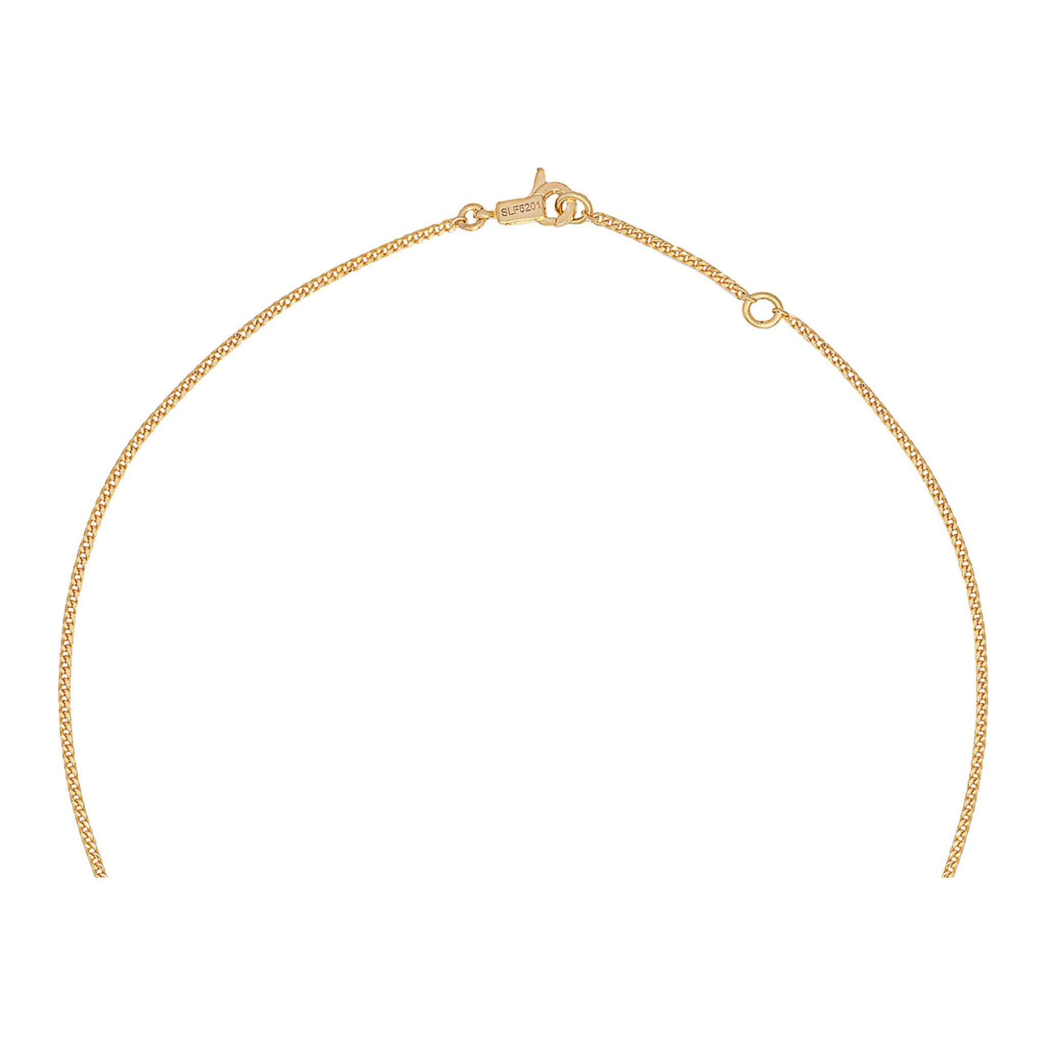 Purchase 셀린느 골드 C 알파벳 브라스 목걸이 유니섹스 커플 디자인. 46N0C6BRA.35OR