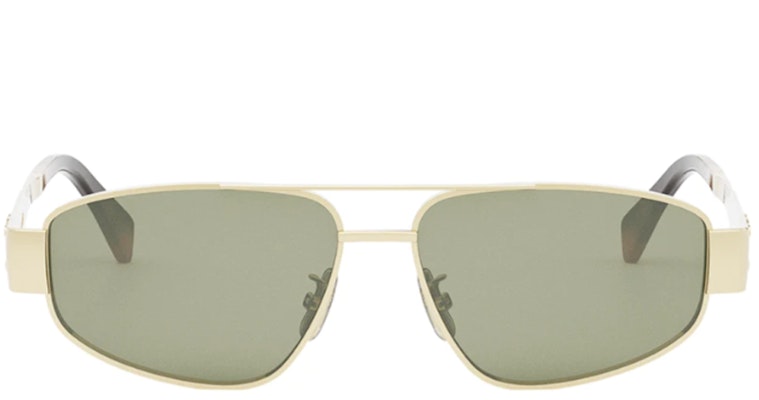 Gafas de Sol Aviador de Metal Dorado CELINE Unisex Estilo Pareja. CL40281U30N Lookbook Gafas de Sol Aviador de Metal Dorado CELINE Unisex Estilo Pareja. CL40281U30N