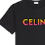 Details for CELINE Gradient Logo Relaxed Black T-Shirt for Men. 2X10B671Q-38NO