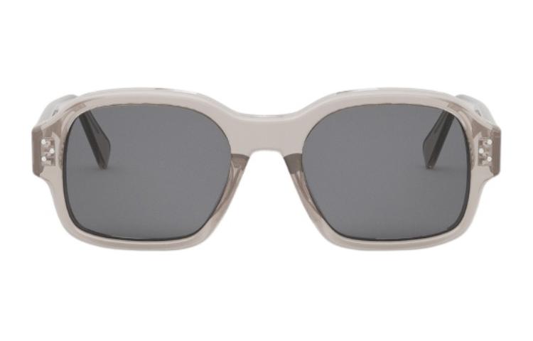 CELINE Gray Irregular Acetate Sunglasses for Men - Logo Design. CL40266U59A 圖 3