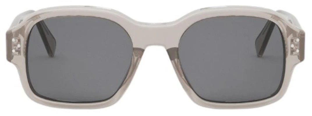 CELINE Gray Irregular Acetate Sunglasses for Men - Logo Design. CL40266U59A Lookbook CELINE Gray Irregular Acetate Sunglasses for Men - Logo Design. CL40266U59A
