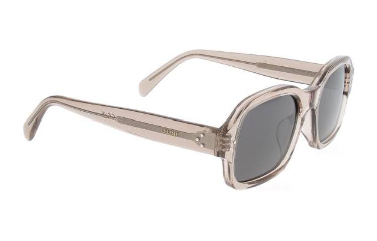 CELINE Gray Irregular Acetate Sunglasses for Men - Logo Design. CL40266U59A 圖 4