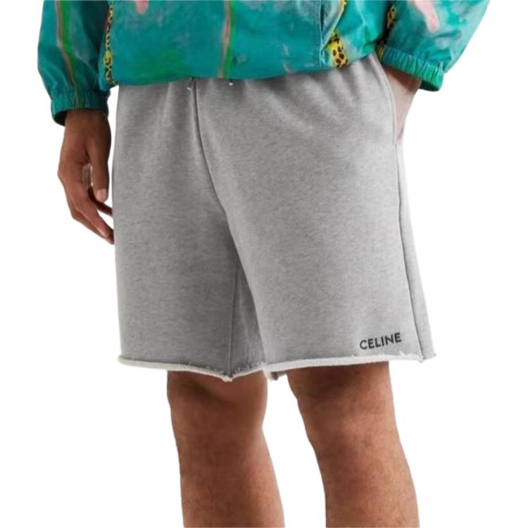 Purchase CELINE Abu-abu Celana Pendek Kasual Fit Anti Lembap 2Z063052H-09GB