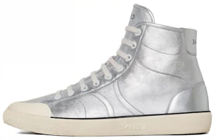 CELINE High-Top Leather Sneakers 'Silver' 356243093C.36AG CELINE High-Top Leather Sneakers 'Silver' 356243093C.36AG