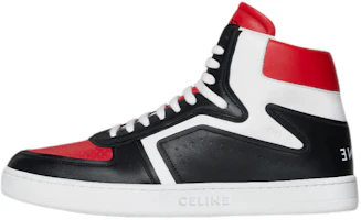 CELINE High-Top Sneaker 'Black White Red' 342813338C.27BW CELINE High-Top Sneaker 'Black White Red' 342813338C.27BW