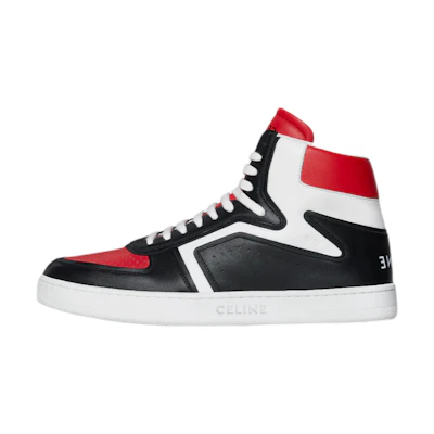 CELINE High-Top Sneaker 'Black White Red'