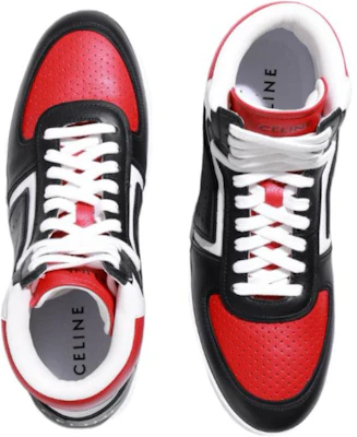 CELINE賽琳 牛皮 耐磨舒適高幫 時尚板鞋 男款 黑白紅 Shop CELINE賽琳 牛皮 耐磨舒適高幫 時尚板鞋 男款 黑白紅