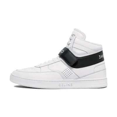 CELINE High-Top Sneaker 'Distressed Fluorescent White Black'