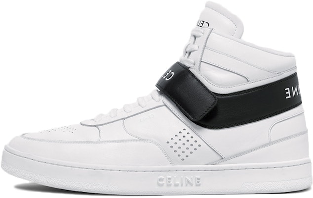 CELINE High-Top Sneaker 'Distressed Fluorescent White Black' 344513338C.01OK Buy CELINE High-Top Sneaker 'Distressed Fluorescent White Black' 344513338C.01OK