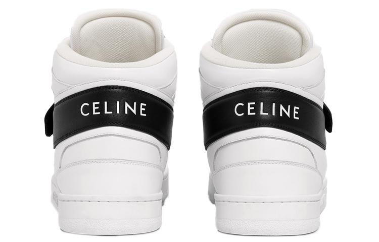 Shop CELINE High-Top Sneaker 'Putih Hitam Pudar Fluoresen' 344513338C.01OK