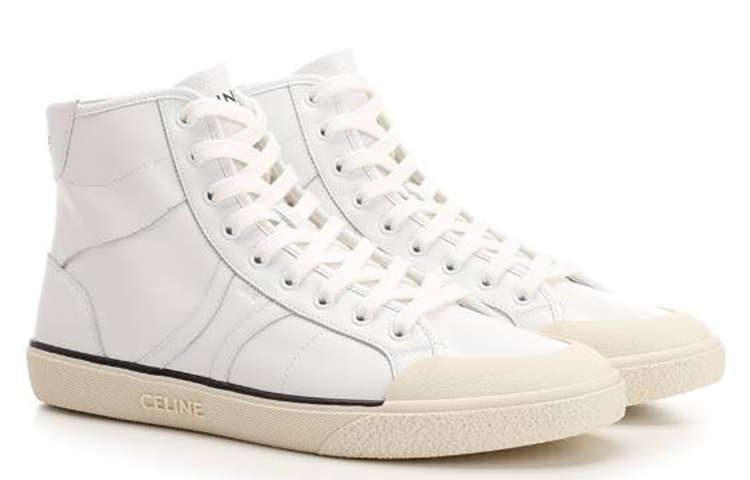 Lookbook セリーヌ ハイカットスニーカー (ホワイトカーフスキン) 356243985C01OP