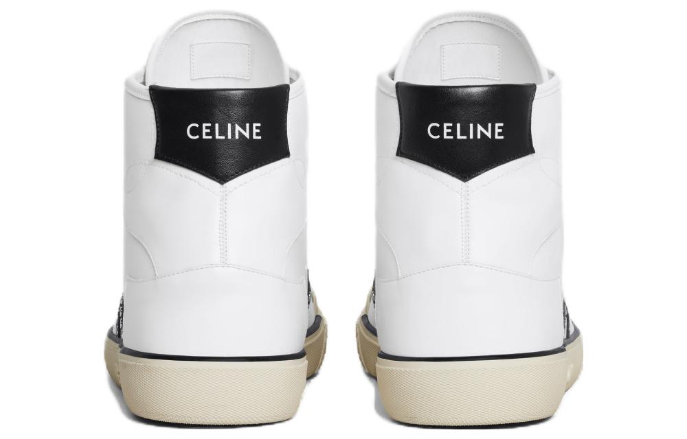 Shop Zapatillas Altas CELINE 'Cuero Blanco' 356273994C.01OK