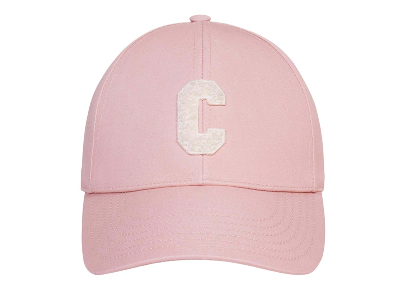 Celine Initial Baseball Cap Vintage Pink