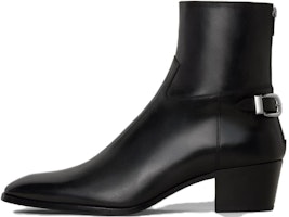 CELINE Isaac Buckle Zipped Boot Black 356133174C.38NO CELINE Isaac Buckle Zipped Boot Black 356133174C.38NO