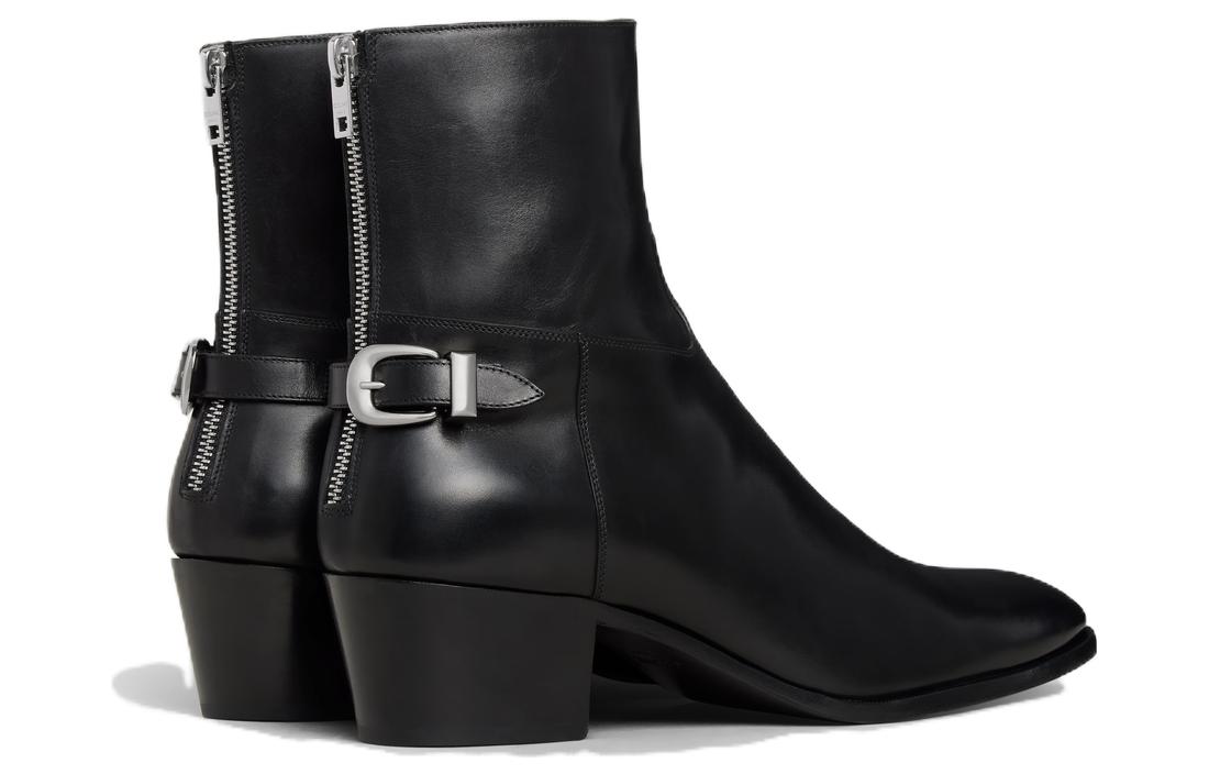 Lookbook CELINE 赛琳 牛皮 簡約舒適 短靴 5cm 男款 黑色