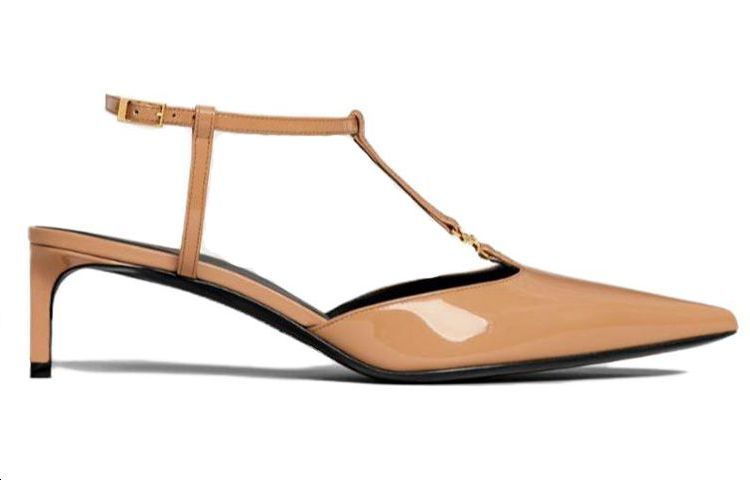 CELINE Kitten Patent T-Bar Strap Pump Cappuccino (Womens) 圖 2