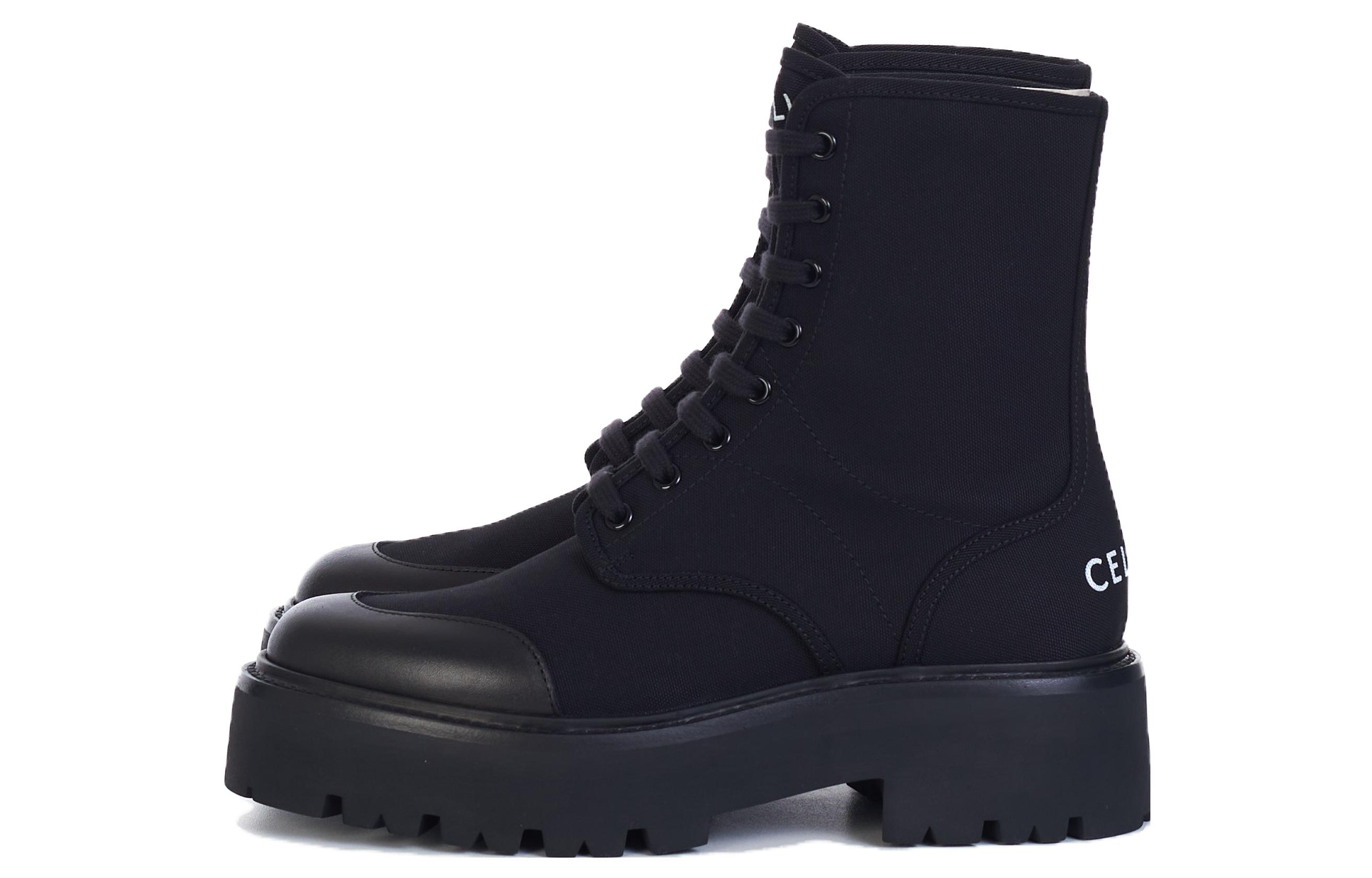CELINE Lace-Up Boot Black 351952245C.38NO