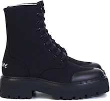 Order CELINE Sepatu Boot Hitam Bertali 351952245C.38NO