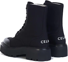 Shop CELINE Sepatu Boot Hitam Bertali 351952245C.38NO