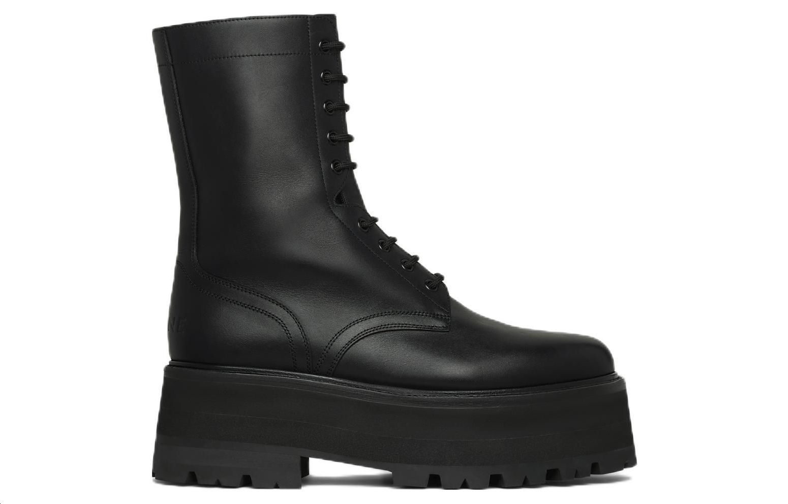 Order CELINE Bottines Chunky à Lacets ''Cuir Noir'' 352613579C.38NO