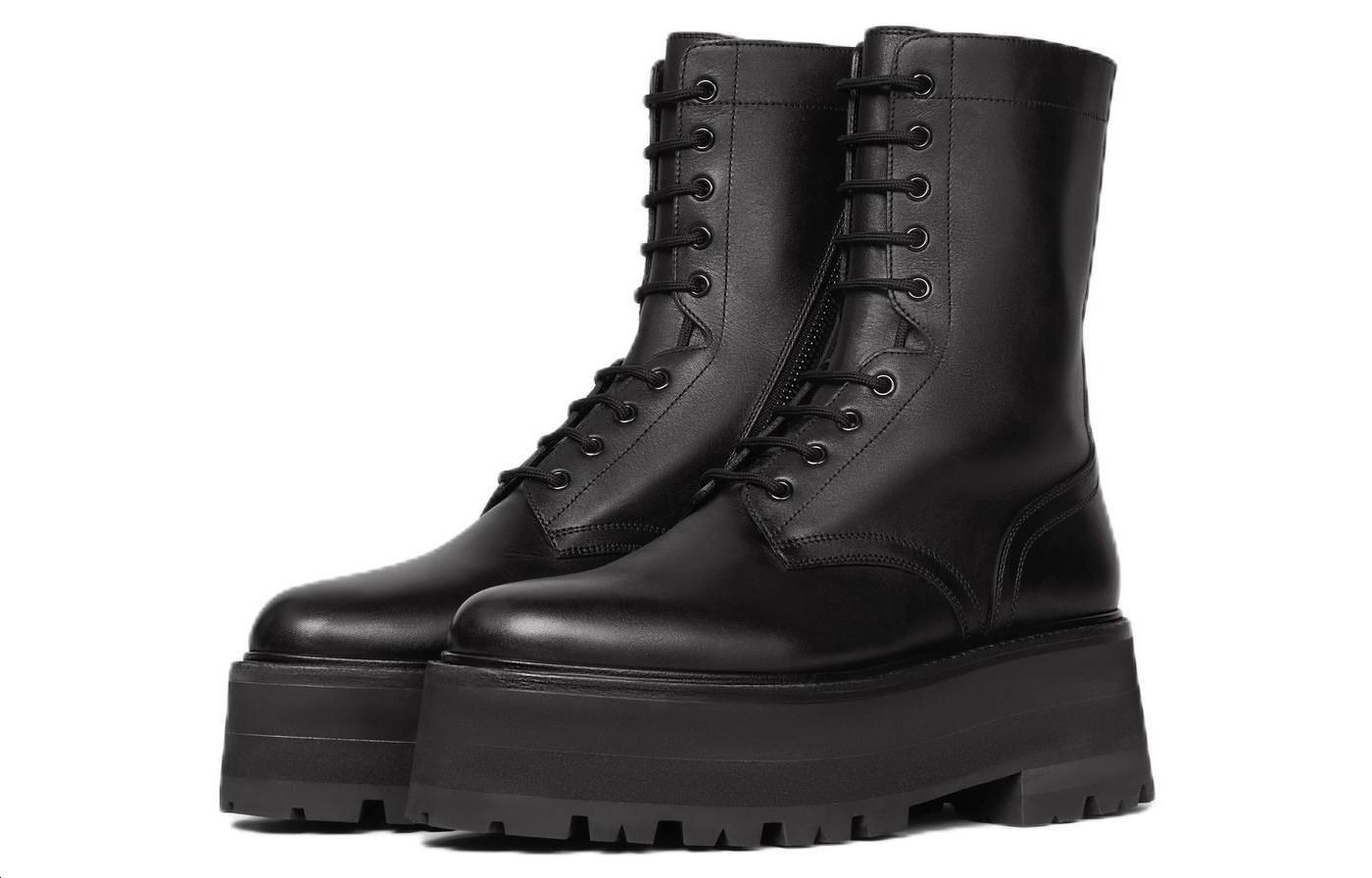 Lookbook CELINE Bottines Chunky à Lacets ''Cuir Noir'' 352613579C.38NO